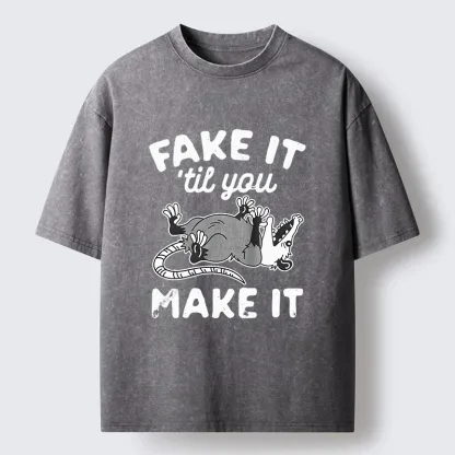 Tokyo-Tiger Pretending To Die Washed T-Shirt