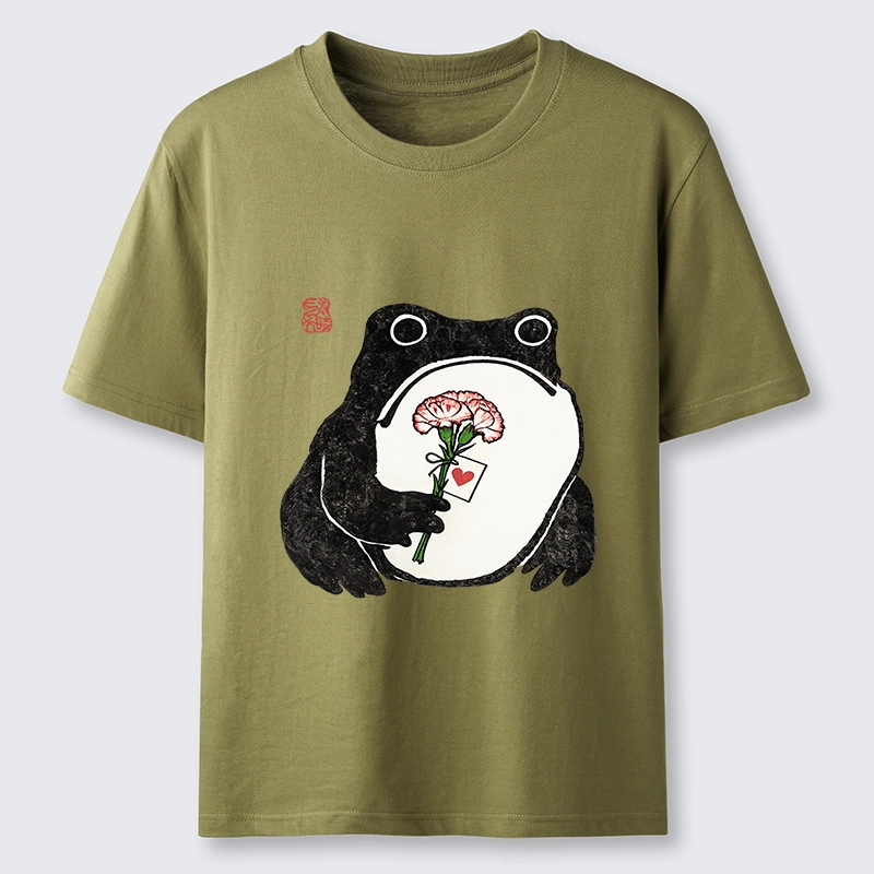 Tokyo-Tiger The Frog Holding A Carnation Classic T-Shirt