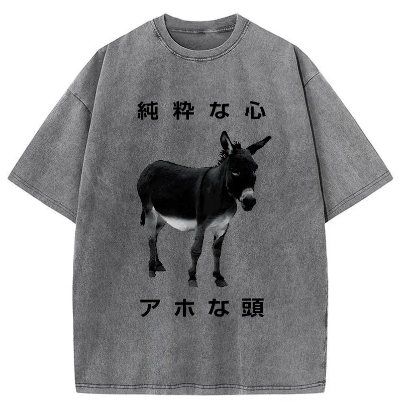 Tokyo-Tiger Pure Of Heart Washed T-Shirt
