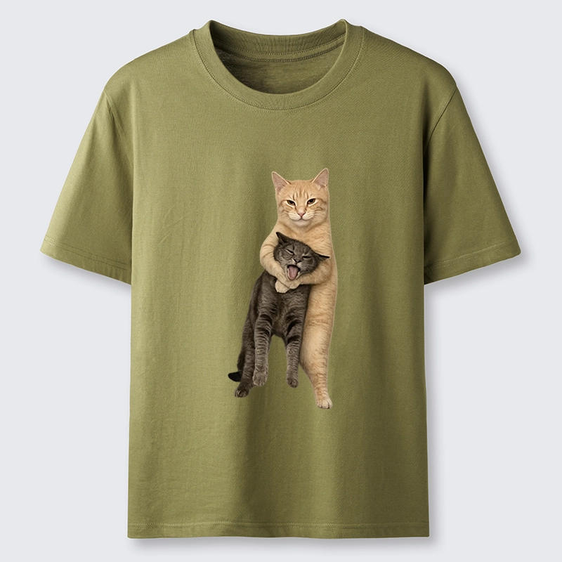 Tokyo-Tiger Orange Cat’s Tight Embrace Classic T-Shirt