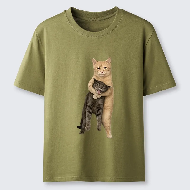 Tokyo-Tiger Orange Cat’s Tight Embrace Classic T-Shirt