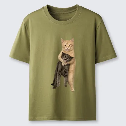 Tokyo-Tiger Orange Cat’s Tight Embrace Classic T-Shirt
