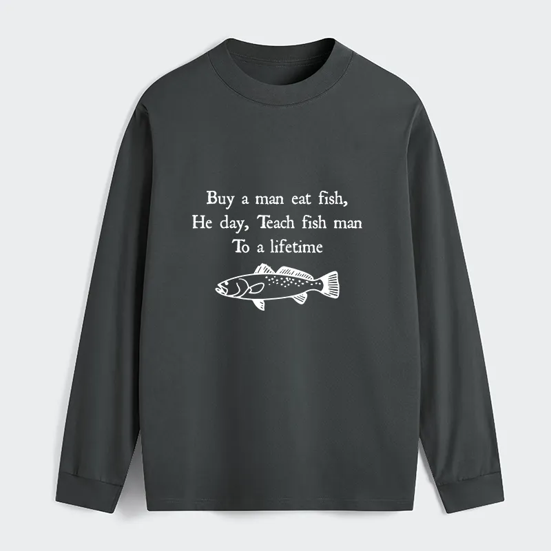 Tokyo-Tiger Man Eat Fish Meme Classic Long Sleeve T-Shirt Sale