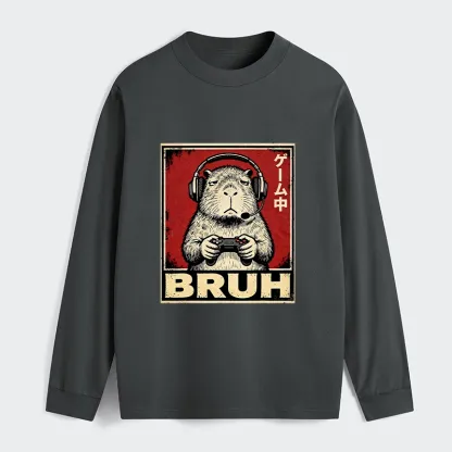 Tokyo-Tiger Funny Capybara Playing Games Classic Long Sleeve T-Shirt