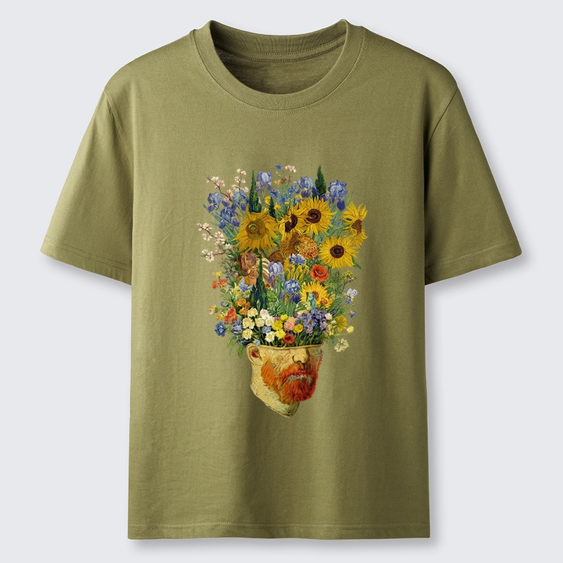 Tokyo-Tiger Van Gogh's Blooming Flowers Classic T-Shirt