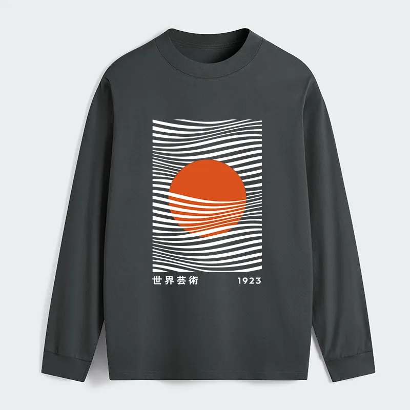 Tokyo-Tiger Minimalist Art Sun Classic Long Sleeve T-Shirt