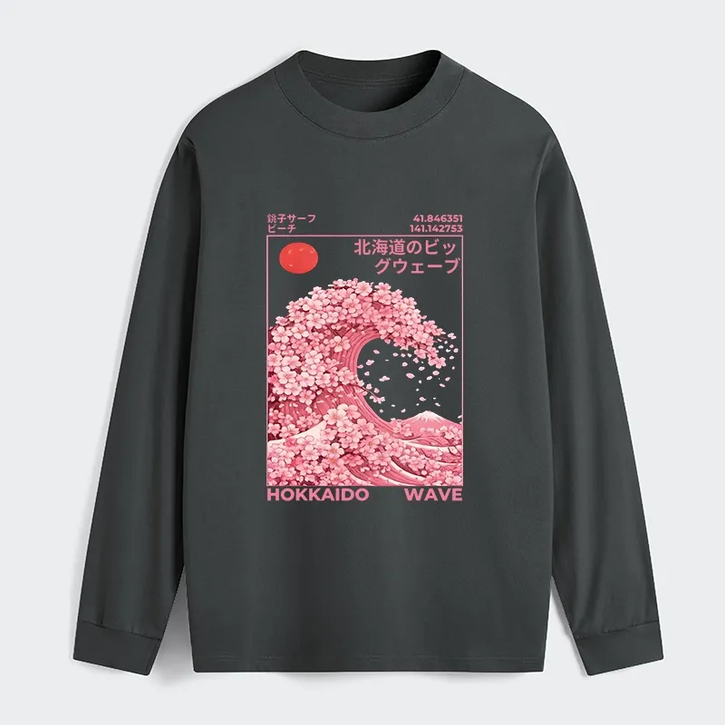 Tokyo-Tiger Sakura Wave Classic Long Sleeve T-Shirt
