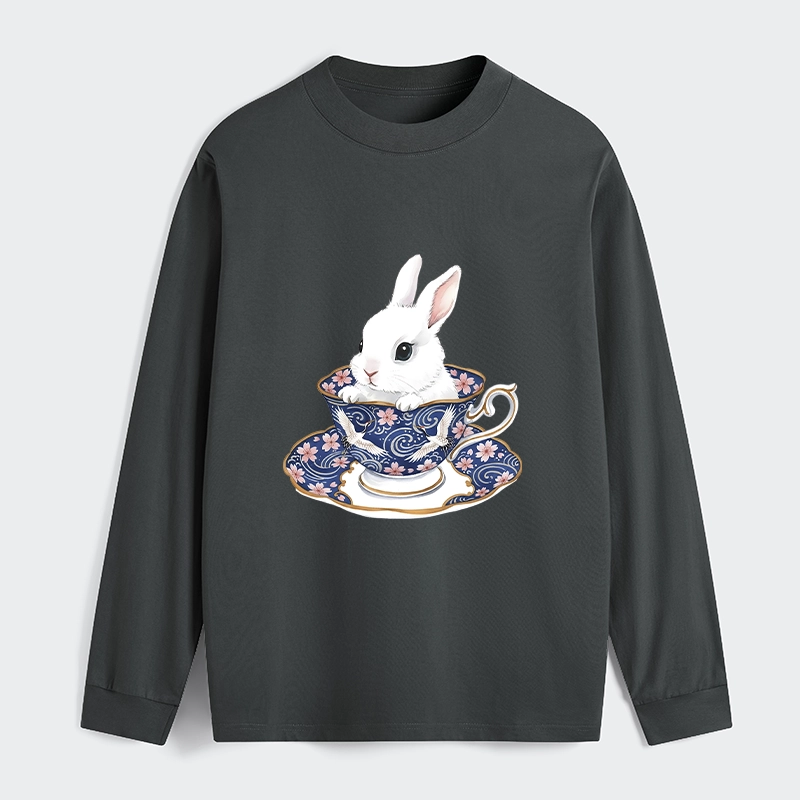 Tokyo-Tiger Cute Rabbit Tea Set Classic Long Sleeve T-Shirt