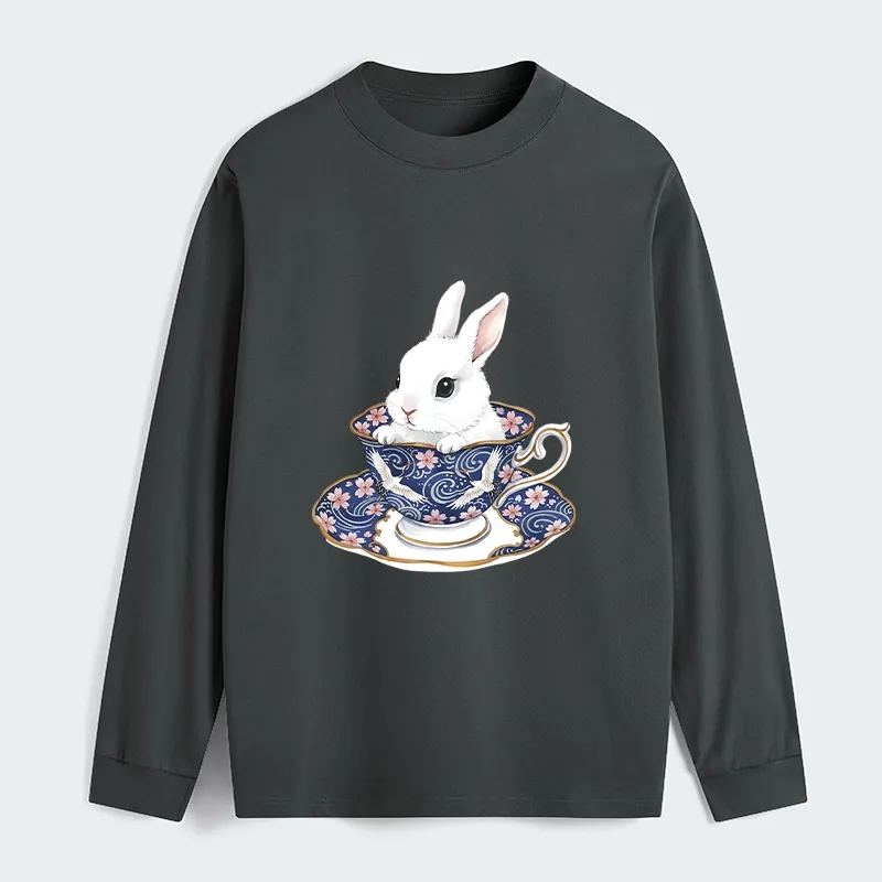 Tokyo-Tiger Cute Rabbit Tea Set Classic Long Sleeve T-Shirt