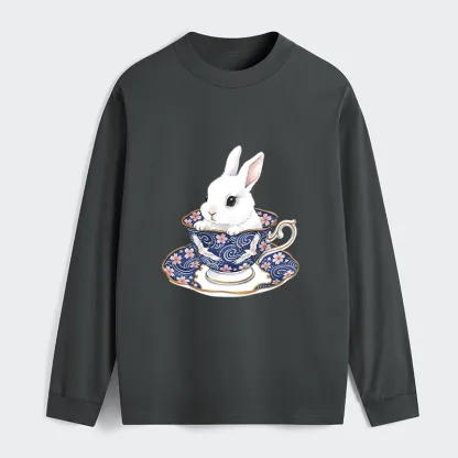 Tokyo-Tiger Cute Rabbit Tea Set Classic Long Sleeve T-Shirt