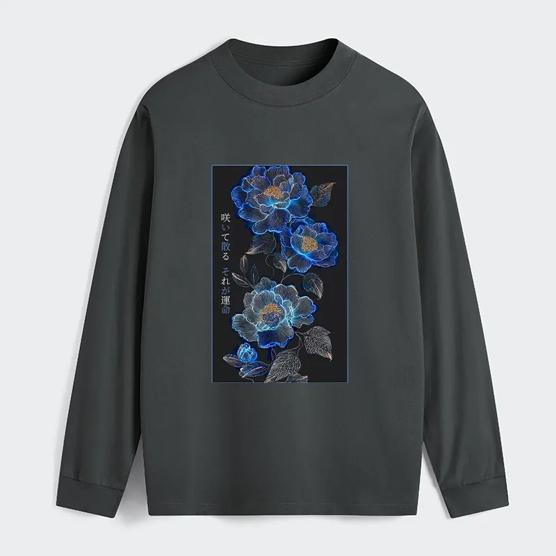 Tokyo-Tiger The Sea Of Flowers In The Darkness Classic Long Sleeve T-Shirt
