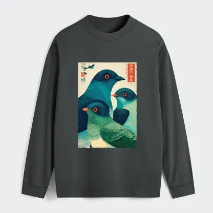 Tokyo-Tiger Petrels Of The Painted Sea Classic Long Sleeve T-Shirt