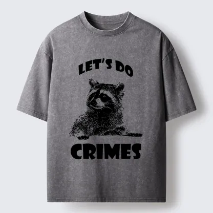 Tokyo-Tiger Raccoon’s Crime Pact Washed T-Shirt