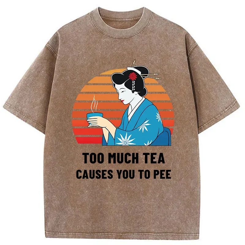 Tokyo-Tiger Japanese Tea Joke Washed T-Shirt