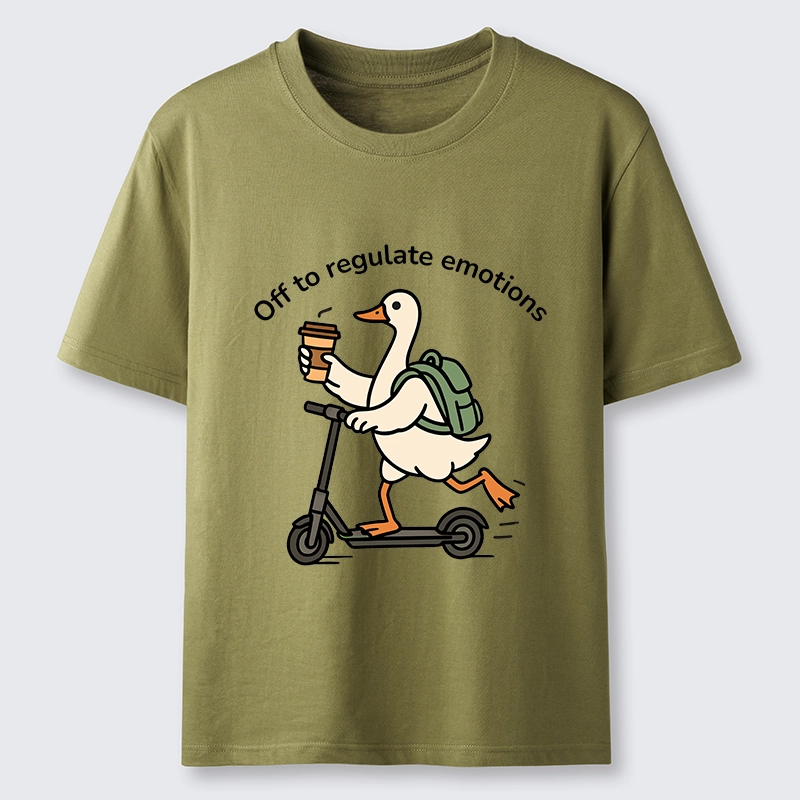 Tokyo-Tiger Scooter-Riding Duck’s Self-Care Classic T-Shirt