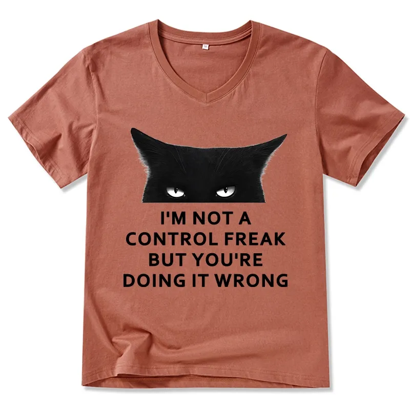 Tokyo-Tiger Control Freak Funny V-Neck Classic T-Shirt