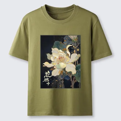Tokyo-Tiger Lotus Adorned With Golden Specks Classic T-Shirt