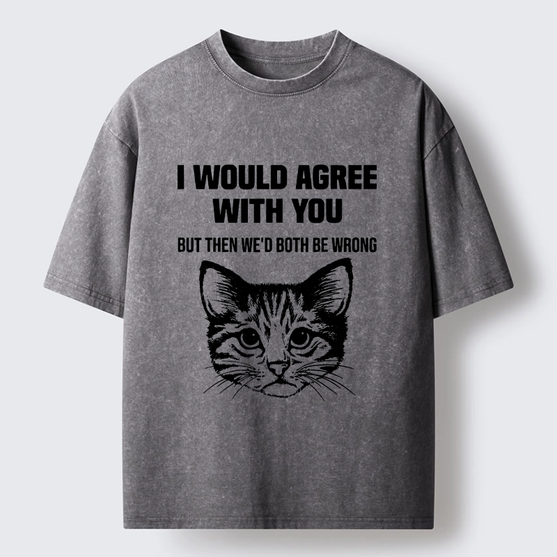 Tokyo-Tiger Cat Refuses To Agree Washed T-Shirt
