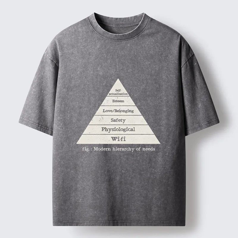 Tokyo-Tiger Funny Wifi Is Essential Meme Washed T-Shirt