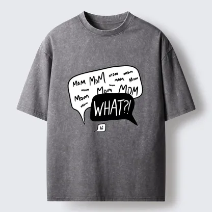 Tokyo-Tiger Chaotic Mom Talk What Meme Art Washed T-Shirt