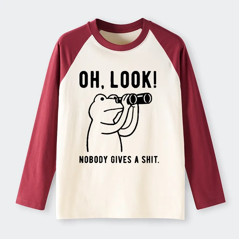 Tokyo-Tiger Frog of Indifference Raglan Long Sleeve T-shirt