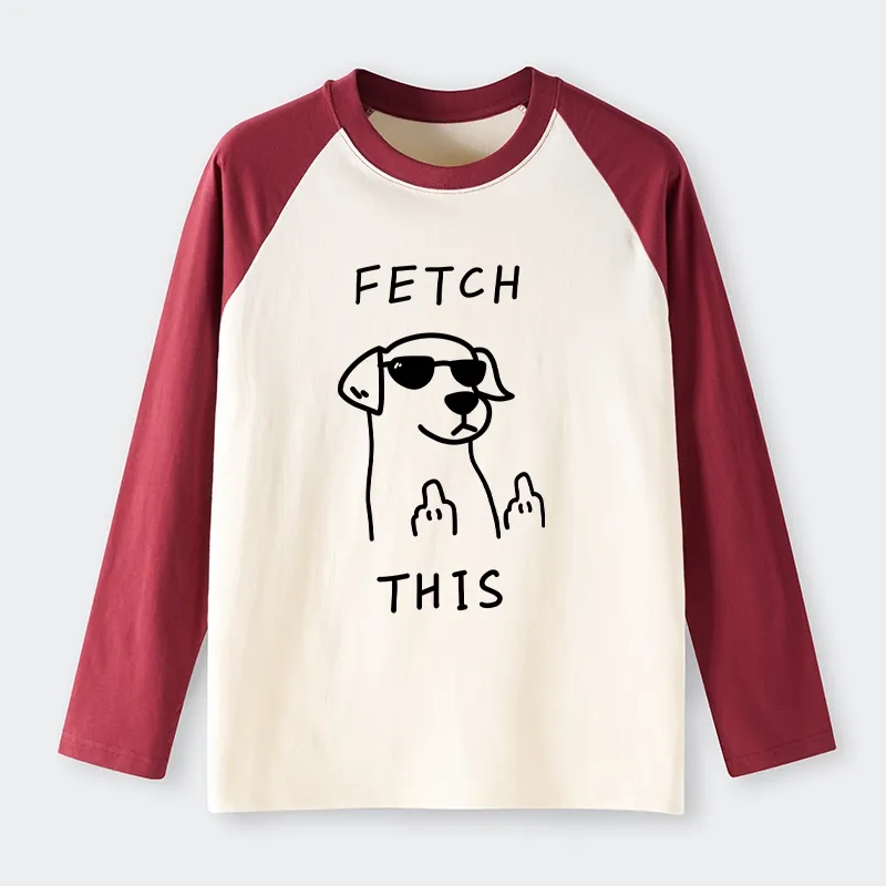 Tokyo-Tiger Rebellious Dog Raglan Long Sleeve T-shirt