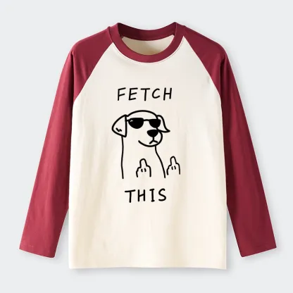 Tokyo-Tiger Rebellious Dog Raglan Long Sleeve T-shirt