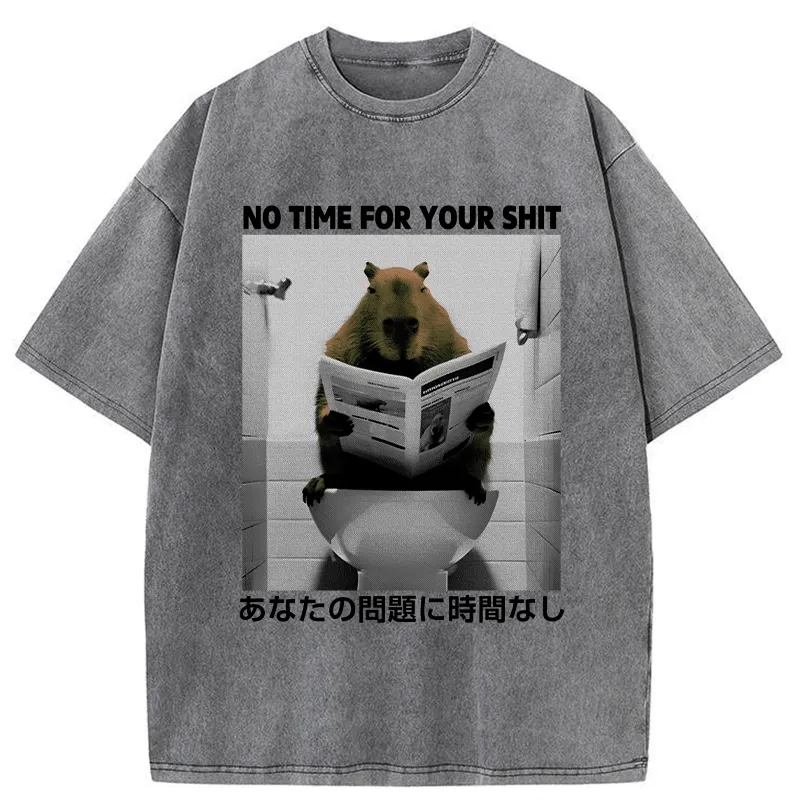Tokyo-Tiger No Time For Your Shit Washed T-Shirt Sale