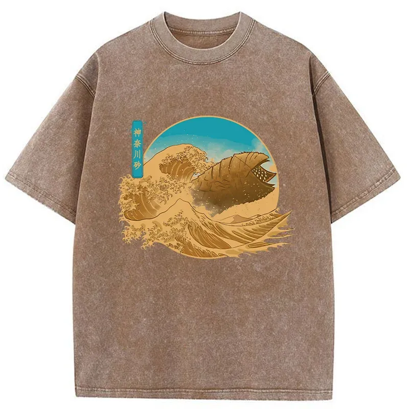 Tokyo-Tiger Desert And Sandworm Washed T-Shirt