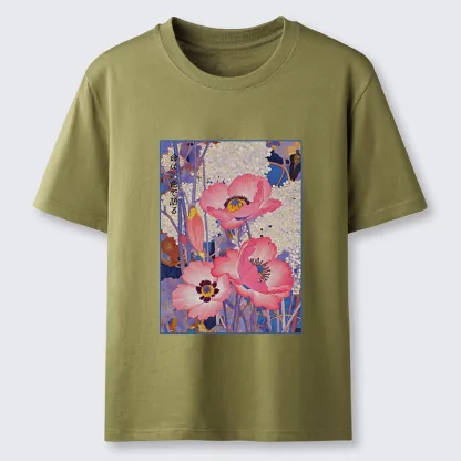 Tokyo-Tiger Vintage Japanese Poppy Art Classic T-Shirt