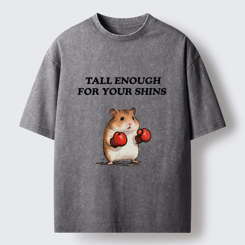 Tokyo-Tiger Meme Hamster With Boxing Gloves Washed T-Shirt
