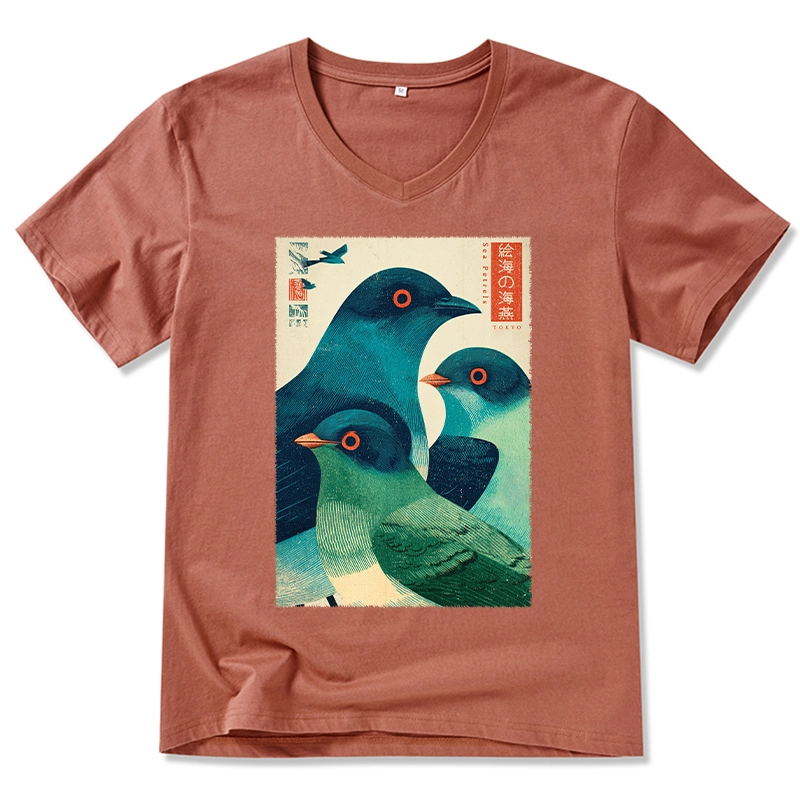 Tokyo-Tiger Petrels Of The Painted Sea V-Neck Classic T-Shirt