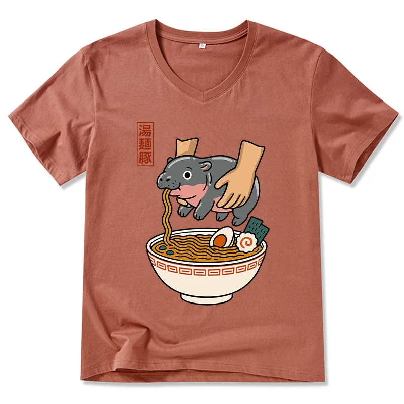 Tokyo-Tiger Noodles Got Me V-Neck Classic T-Shirt
