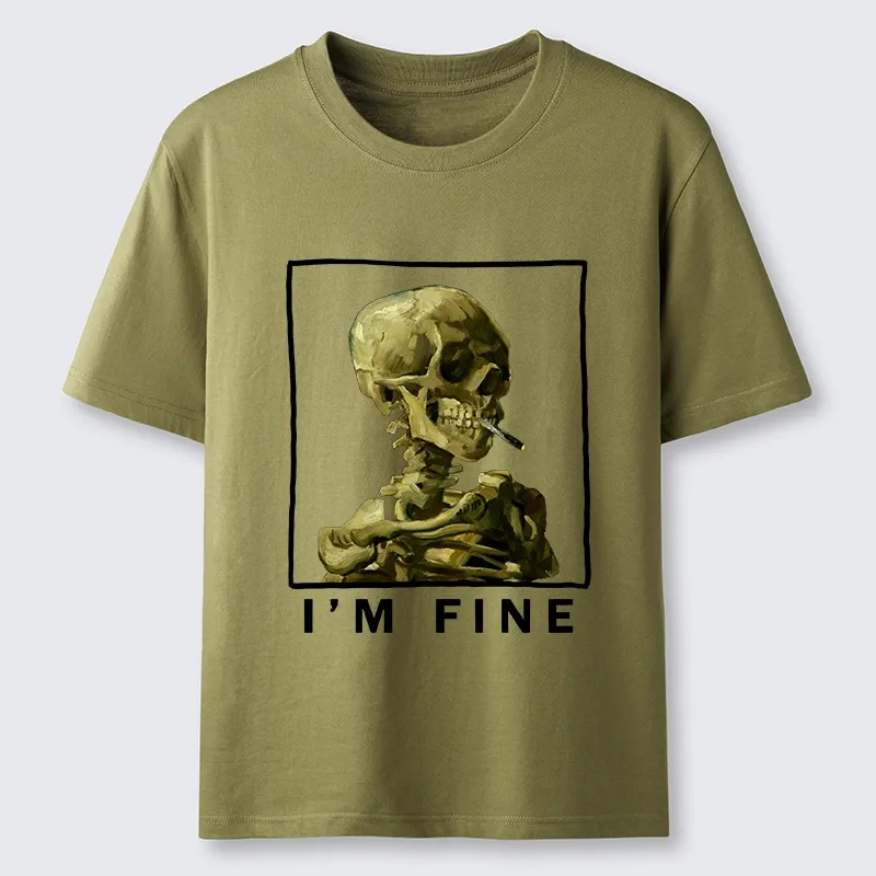 Tokyo-Tiger Skeleton Says Im Fine Classic T-Shirt Sale