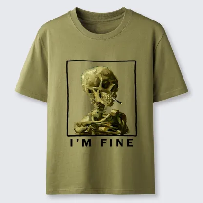 Tokyo-Tiger Skeleton Says Im Fine Classic T-Shirt