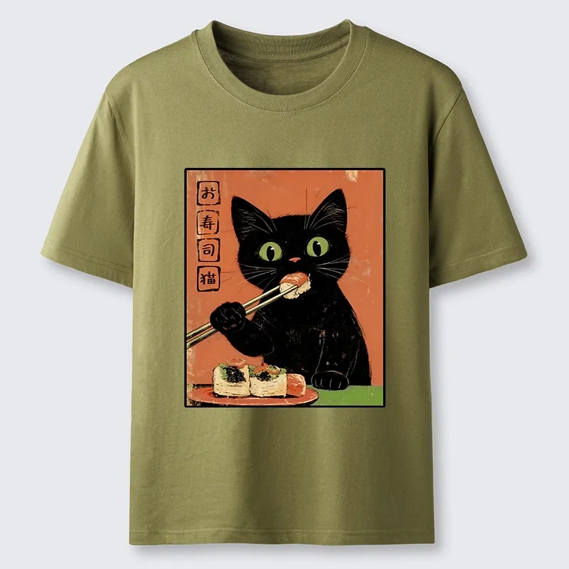 Tokyo-Tiger Japanese Style Sushi Cat Art Classic T-Shirt