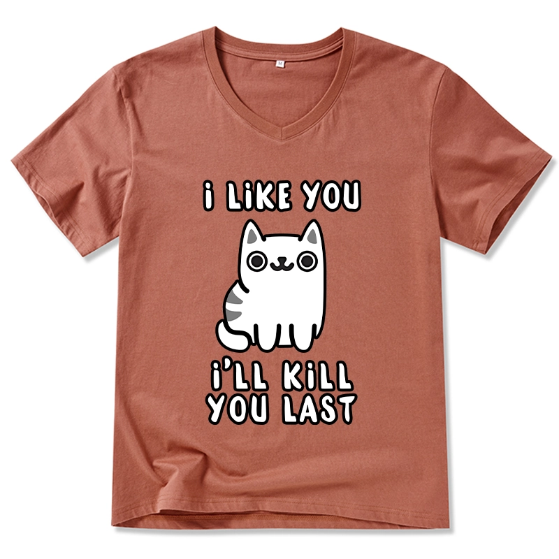 Tokyo-Tiger Cats And Humans Have A Love-hate Relationship V-Neck Classic T-Shirt