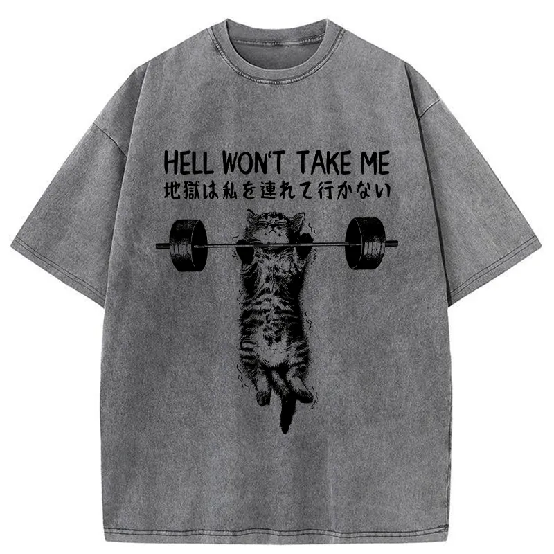 Tokyo-Tiger Hell Won't Take Me Washed T-Shirt