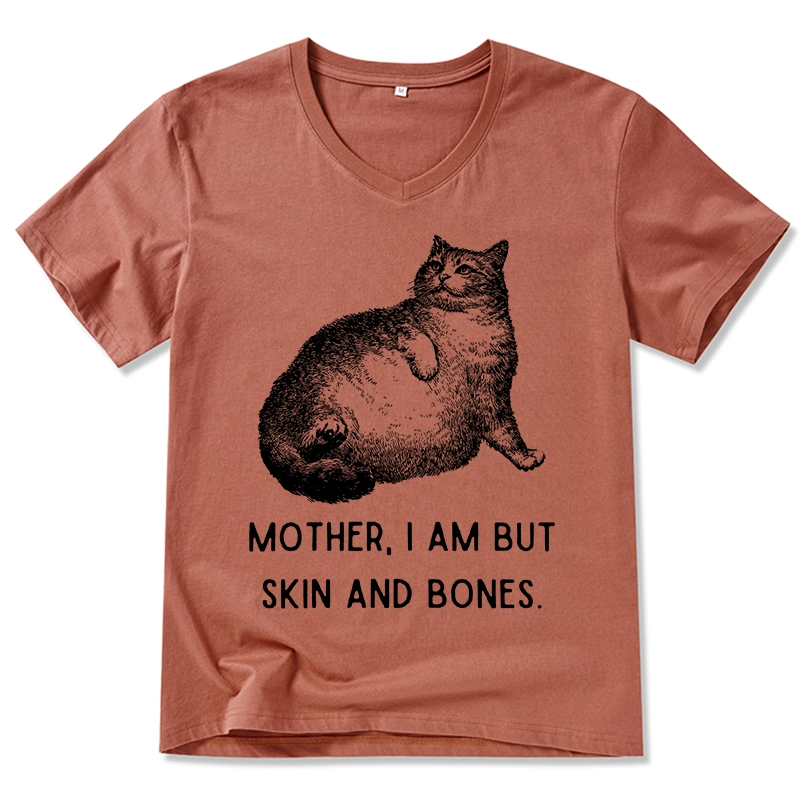 Tokyo-Tiger Skin & Bones Cat V-Neck Classic T-Shirt