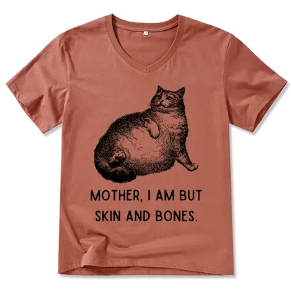 Tokyo-Tiger Skin & Bones Cat V-Neck Classic T-Shirt