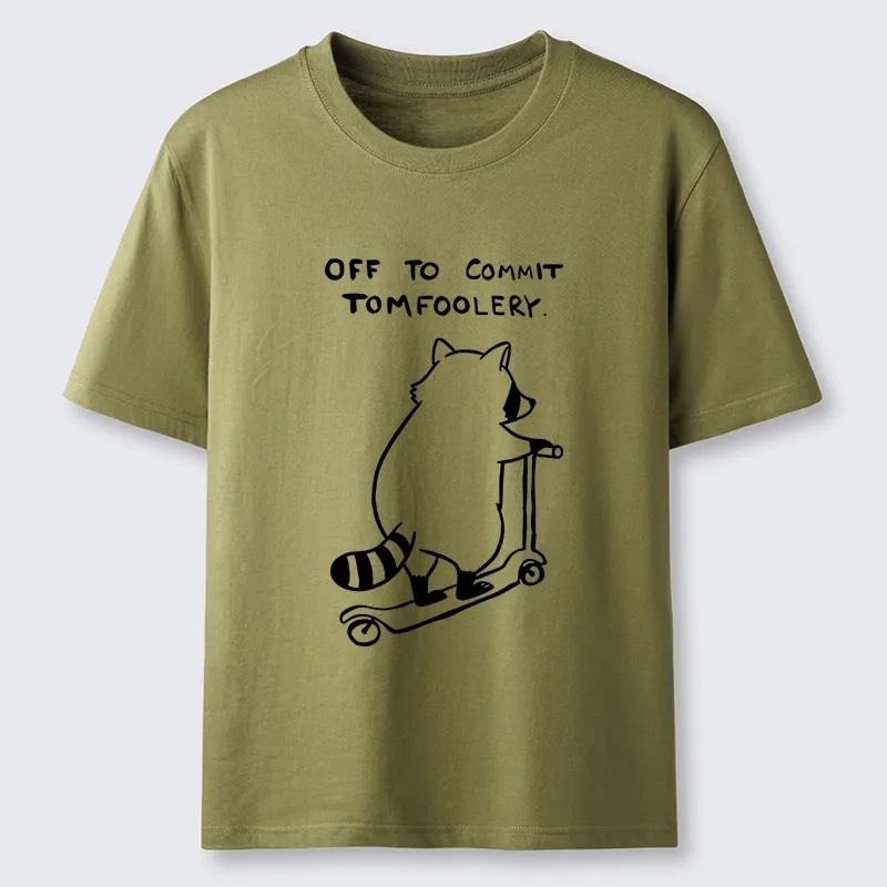 Tokyo-Tiger Scooter Raccoon Funny Meme Classic T-Shirt