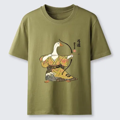 Tokyo-Tiger Goose In Kimono With Bow Classic T-Shirt