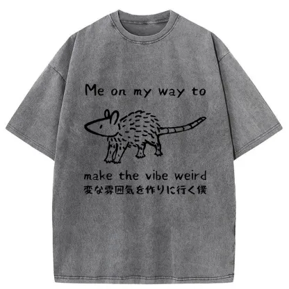 Tokyo-Tiger Making The Vibe Weird Washed T-Shirt