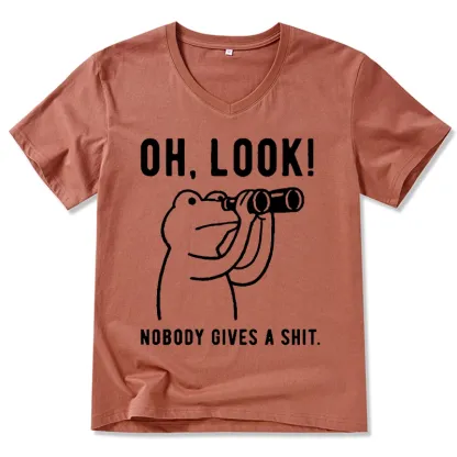 Tokyo-Tiger Frog of Indifference V-Neck Classic T-Shirt