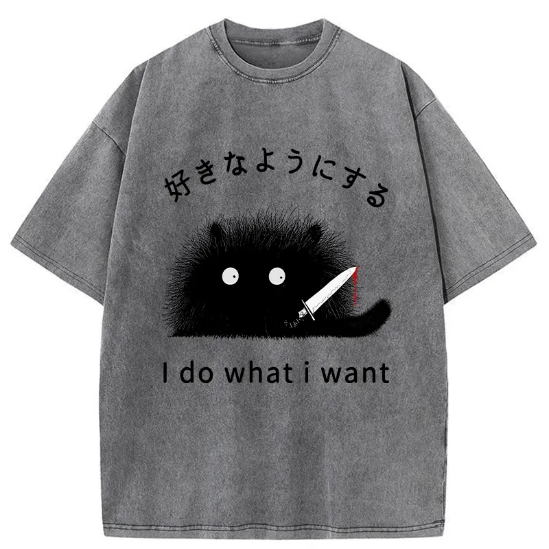 Tokyo-Tiger I Do What I Want Washed T-Shirt
