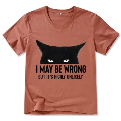 Tokyo-Tiger Cat Can Do No Wrong V-Neck Classic T-Shirt