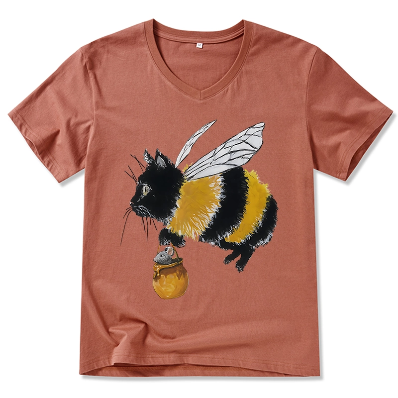 Tokyo-Tiger Catbee Funny V-Neck Classic T-Shirt