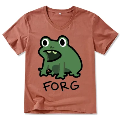 Tokyo-Tiger Funny Forg Japan V-Neck Classic T-Shirt