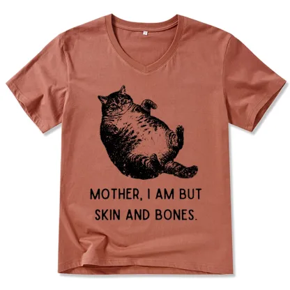 Tokyo-Tiger Overweight Cat And Its Doting Owner V-Neck Classic T-Shirt