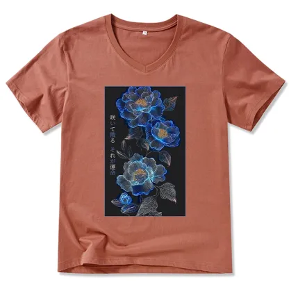 Tokyo-Tiger The Sea Of Flowers In The Darkness V-Neck Classic T-Shirt